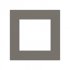 Ekinex Квадратная плата Fenix NTM, EK-SQS-FGL,  серия Surface,  окно 60х60,  цвет - Серый Лондон фото 1