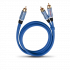 Кабель межблочный аудио Oehlbach BOOOM! Y-adapter cable blue 2,0 m (22702) фото 1