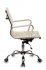 Кресло Бюрократ CH-883-LOW/IVORY (Office chair CH-883-LOW ivory eco.leather low back cross metal хром) фото 3