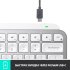 Клавиатура беспроводная Logitech MX Keys Mini Pale RUS Gray фото 4