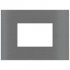 Ekinex Прямоугольная металлическая плата, EK-SRG-GBS,  серия Surface,  окно 68х45,  отделка - матовый титан фото 1