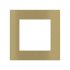 Ekinex Квадратная металлическая плата, EK-SQS-GBB,  серия Surface,  окно 60х60,  отделка - латунь фото 1