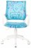 Кресло Бюрократ KD-W4/STICK-BLUE (Children chair KD-W4 blue Sticks 06 cross plastic белый plastik белый) фото 2