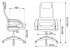 Кресло Бюрократ CH-608/BLACK (Office chair CH-608 black TW-01 seatblack TW-11 eco.leather/gauze headrest cross plastic) фото 6