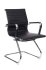 Кресло Бюрократ CH-883-LOW-V/BLACK (Office chair CH-883-LOW-V black eco.leather low back runners metal хром) фото 1