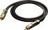 Цифровой кабель Oehlbach STATE OF THE ART XXL Black Connection Cable RCA, 1x1,0m, gold, D1C13826 фото 3
