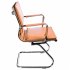 Кресло Бюрократ CH-993-LOW-V/CAMEL (Office chair Ch-993-Low-V light brown eco.leather low back runners metal хром) фото 3