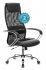Кресло Бюрократ CH-608SL/BLACK (Office chair CH-608SL black TW-01 TW-11 eco.leather/gauze headrest cross metal хром) фото 1