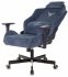 Кресло Knight N1 BLUE (Game chair Knight N1 Fabric blue Light-27 headrest cross metal) фото 13