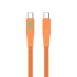 USB кабель HAVIT CB6254 USB-C - USB-C Orange 1m фото 1