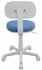 Кресло Бюрократ CH-W201NX/26-24 (Children chair CH-W201NX blue 26-24 cross plastic plastik белый) фото 4