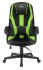 Кресло Zombie 9 GREEN (Game chair 9 black/l.green textile/eco.leather cross plastic) фото 3