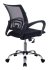 Кресло Бюрократ CH-695N/SL/DG/TW-11 (Office chair CH-695NSL dark grey TW-04 seatblack TW-11 mesh/fabric cross metal хром) фото 4