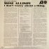 Виниловая пластинка Mose Allison - I Dont Worry About A Thing (Black Vinyl LP) фото 8