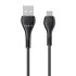 USB кабель HAVIT CB6159 USB-A - Micro USB BK 1m фото 1