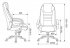 Кресло Бюрократ T-9923SL/BLACK (Office chair T-9923SL black leather cross metal хром) фото 7