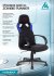 Кресло Zombie RUNNER BLUE (Game chair RUNNER black/blue textile/eco.leather cross plastic) фото 5