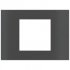 Ekinex Прямоугольная металлическая плата, EK-SRS-GBU,  серия Surface,  окно 60х60,  отделка - матовый карбон фото 1
