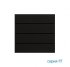 Ekinex Клавиши FF пластиковые прямоугольные (4 шт), EK-TRO-GAE,  цвет - интенсивный черный фото 1