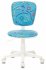 Кресло Бюрократ CH-W204NX/STICK-BL (Children chair CH-W204NX blue Sticks 06 cross plastic plastik белый) фото 2
