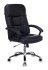 Кресло Бюрократ T-9908AXSN-AB (Office chair T-9908AXSN-AB black leather cross metal хром) фото 1
