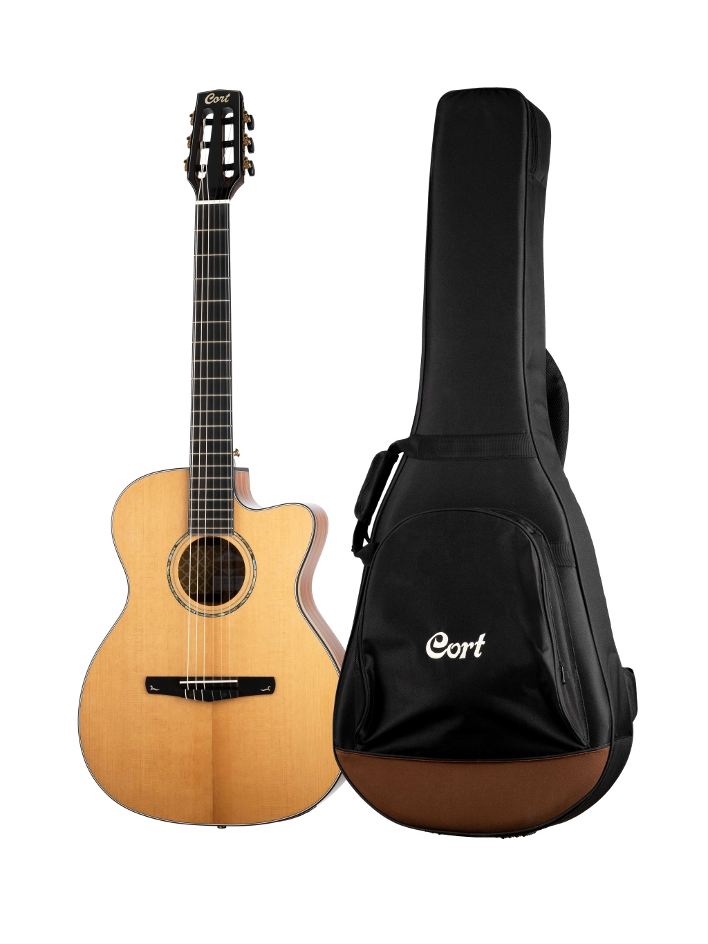 Классические гитары Cort Gold-OC8-NYLON-WCASE-NAT классические гитары cort jade e nylon dbb