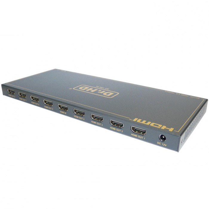 HDMI коммутаторы, разветвители, повторители Dr.HD SP 186 SL ultra hd 4k hdmi compatible splitter box 1x8 8 port audio video repeater amplifier hub 3d 1080p 1 in 8 out switcher for hdtv ps3