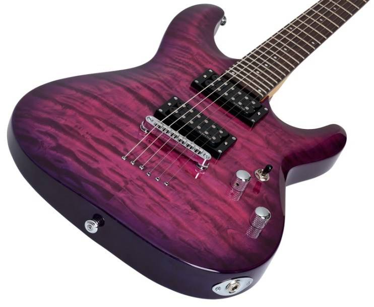 Электрогитары Schecter C-6 PLUS EM, цвет фиолетовый, размер Jumbo - фото 2