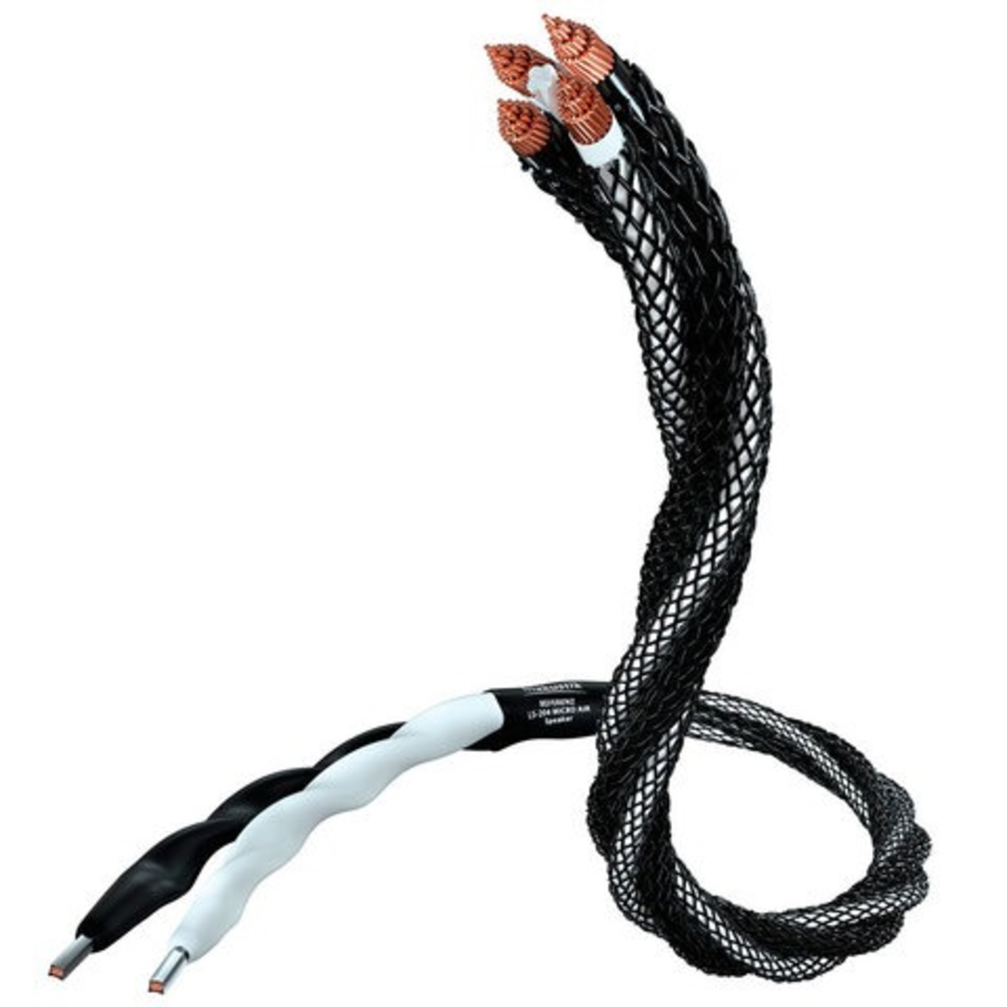 Кабели акустические с разъёмами In-Akustik Referenz LS-204 Micro AIR 2x2.5 m BFA Banana Single Wire кабель in akustik referenz nf 803 2rca 2rca 0 75м black
