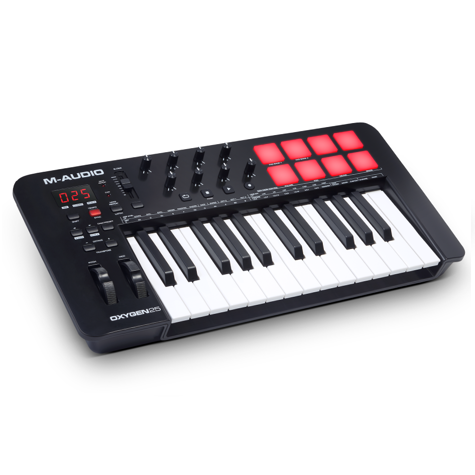 MIDI клавиатуры M-Audio Oxygen 25 MKV midi музыкальные системы интерфейсы контроллеры l audio easypad