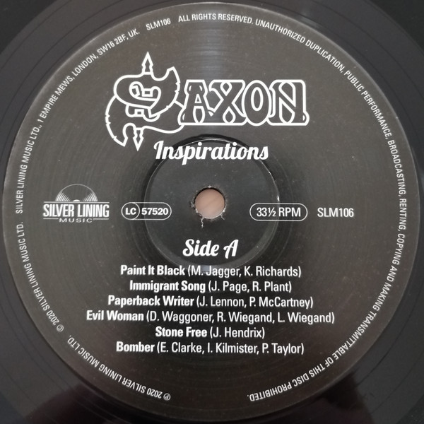 Металл Universal US Saxon - Inspirations (Black Vinyl LP) - фото 2