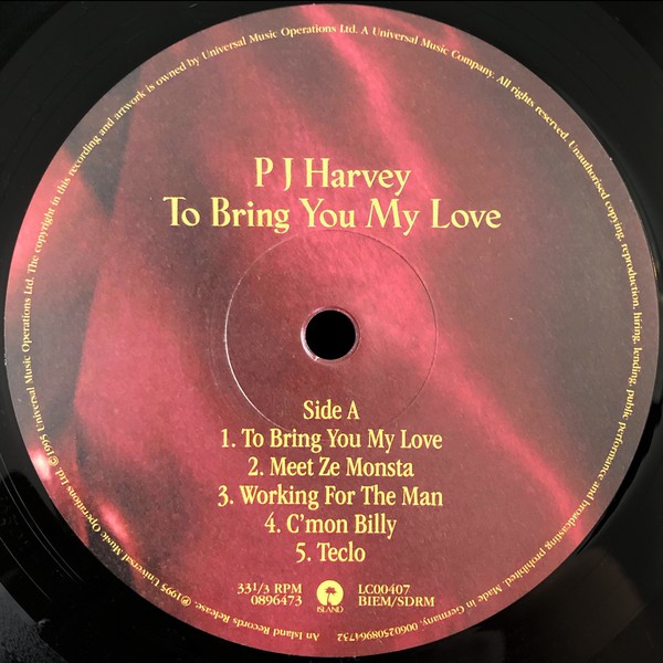 Рок UMC PJ Harvey To Bring You My Love (2020 Reissue) - фото 2