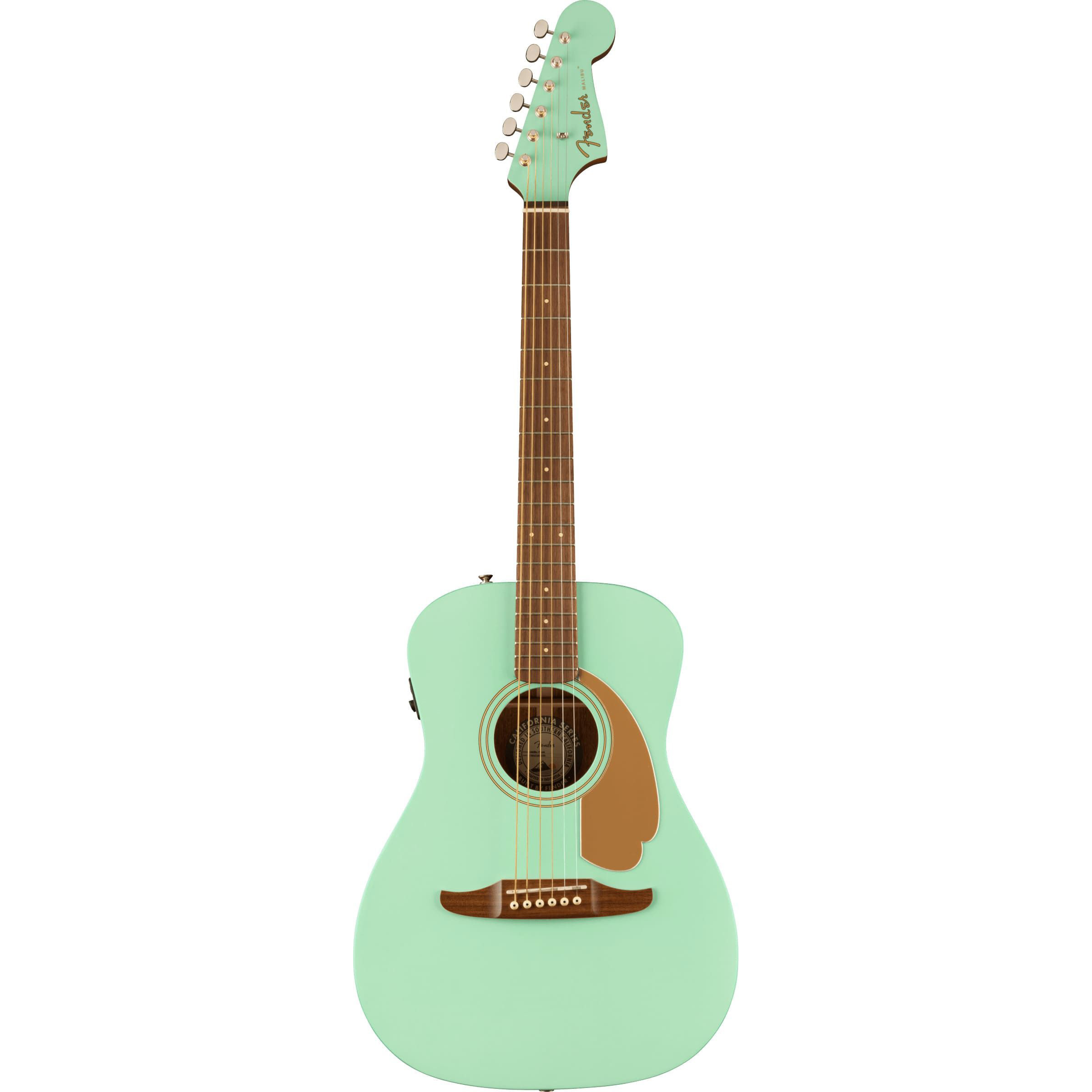 Электроакустические гитары FENDER Malibu Player Surf Green
