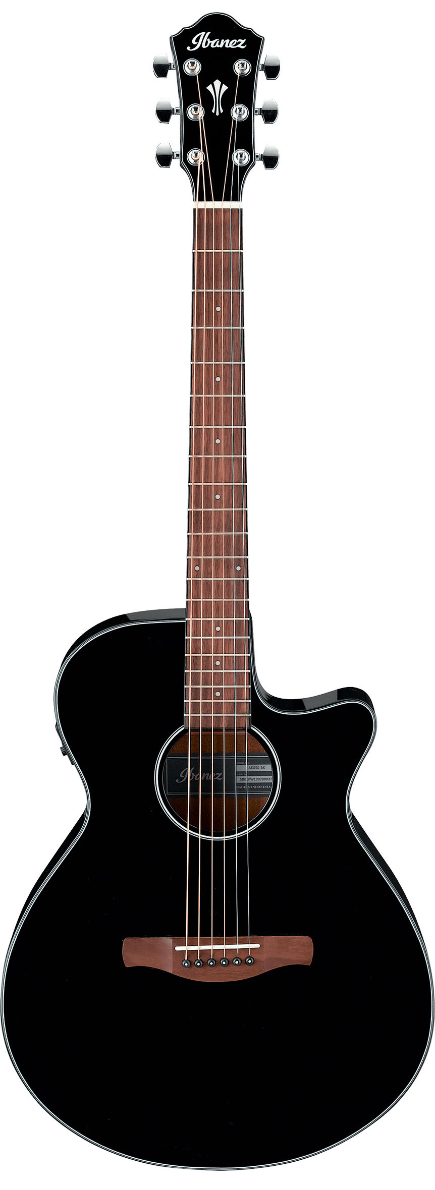 Электроакустические гитары Ibanez AEG50-BK смягчающая накладка на гриф original fittools ft pad blk lg