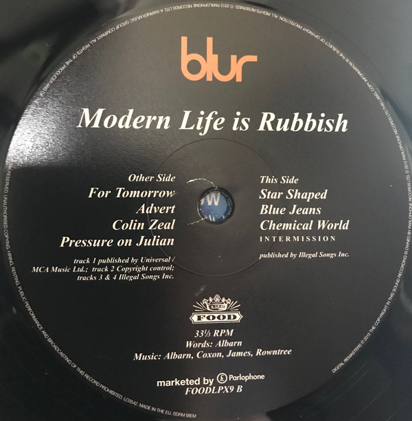 Рок PLG Blur Modern Life Is Rubbish (180 Gram/Gatefold) - фото 2