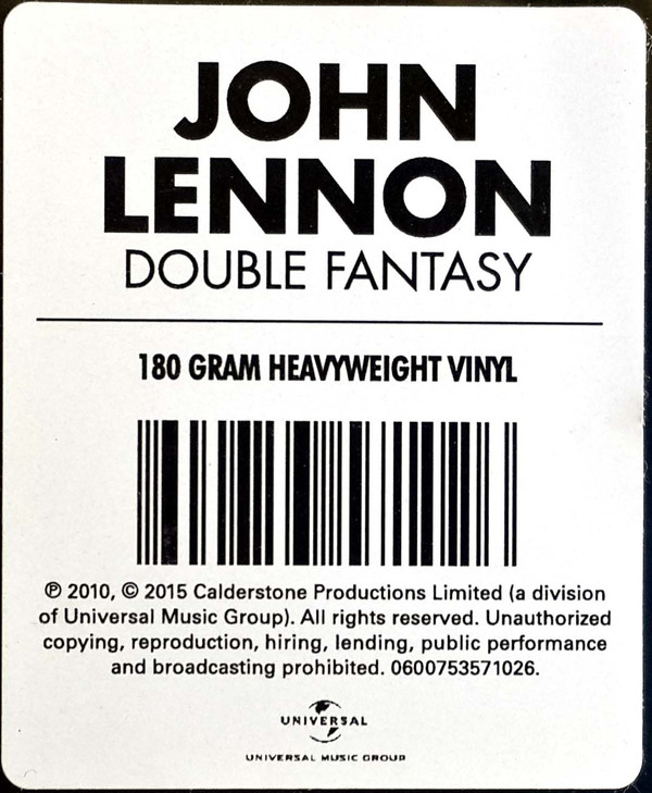 Рок Beatles Solo John Lennon, Yoko Ono, Double Fantasy (LP set) - фото 2