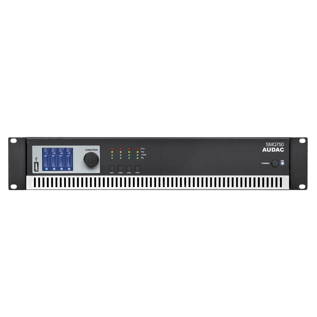 Усилители многоканальные Audac SMQ750 усилители двухканальные audac scp230