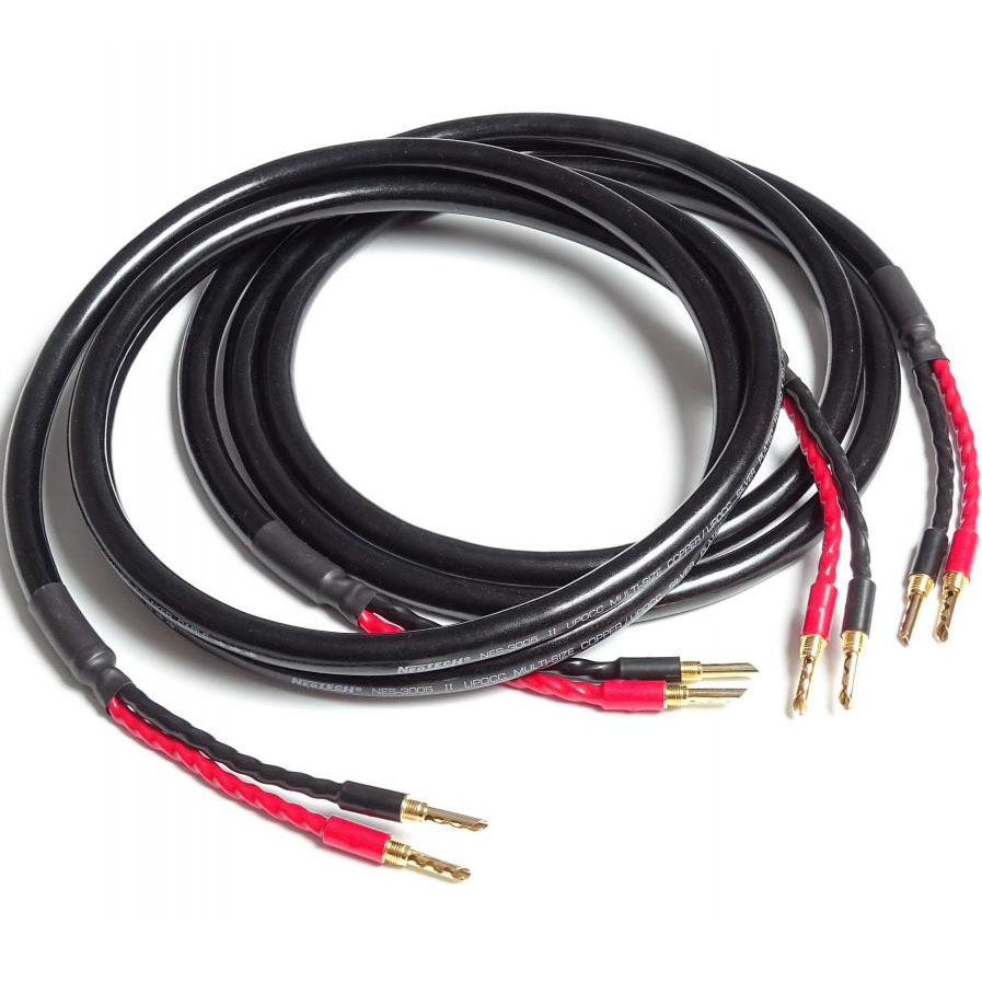 Кабели акустические с разъёмами Neotech NES-3005B 3м кабели акустические с разъёмами neotech nes 3005iib 2 5м