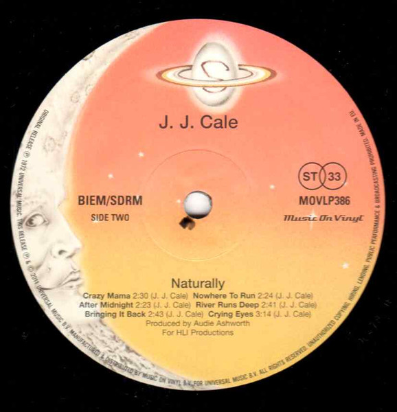 Рок Music On Vinyl CALE J.J. - NATURALLY (LP) - фото 2