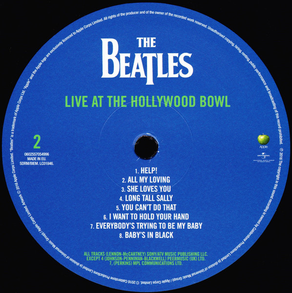 Рок Beatles Beatles, The, Live At The Hollywood Bowl - фото 2