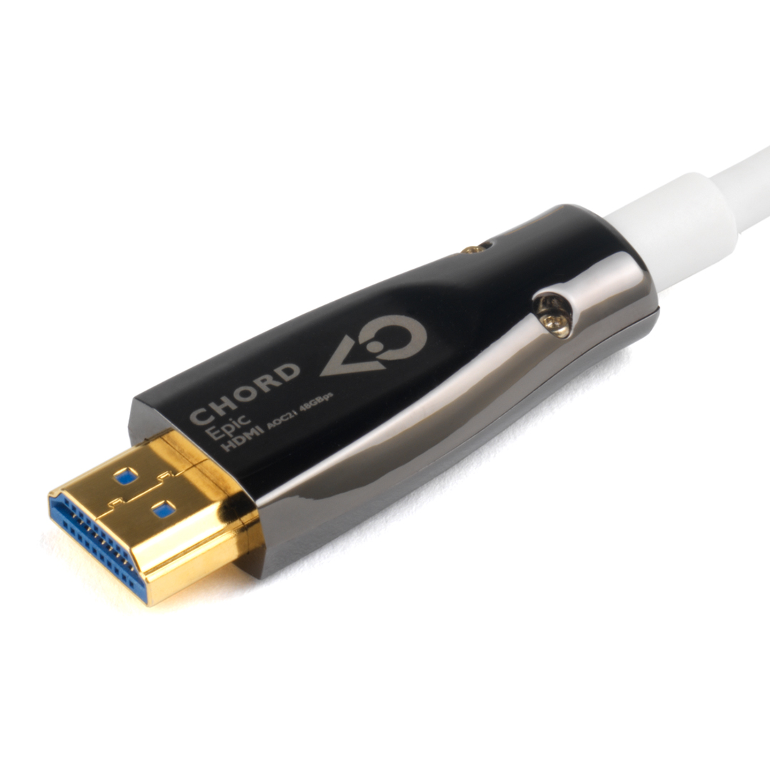 HDMI кабели Chord Company Epic HDMI AOC 2.1 8k (48Gbps) 20m, цвет белый - фото 2