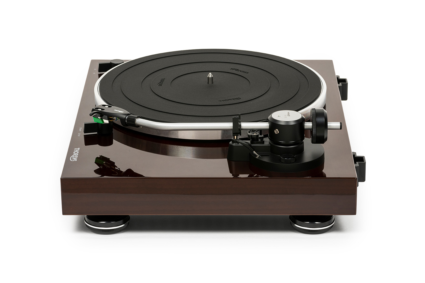 Проигрыватели винила Thorens TD 204 walnut high gloss, цвет черный - фото 2