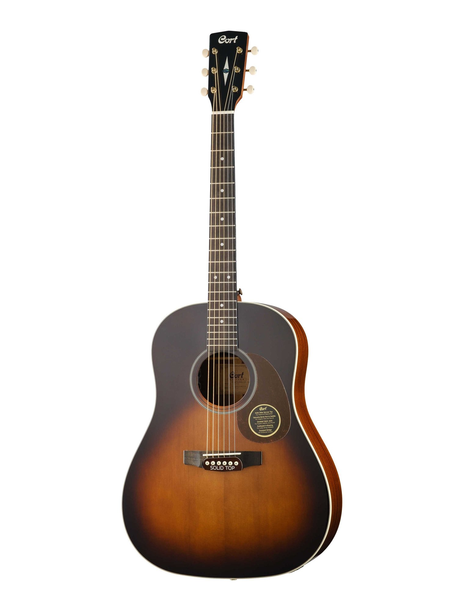 Электроакустические гитары Cort EARTH100SSF-SB-WBAG (чехол в комплекте) чехол для гитары с мензурой 610 мм утеплённый 98 х 38 х 12 см