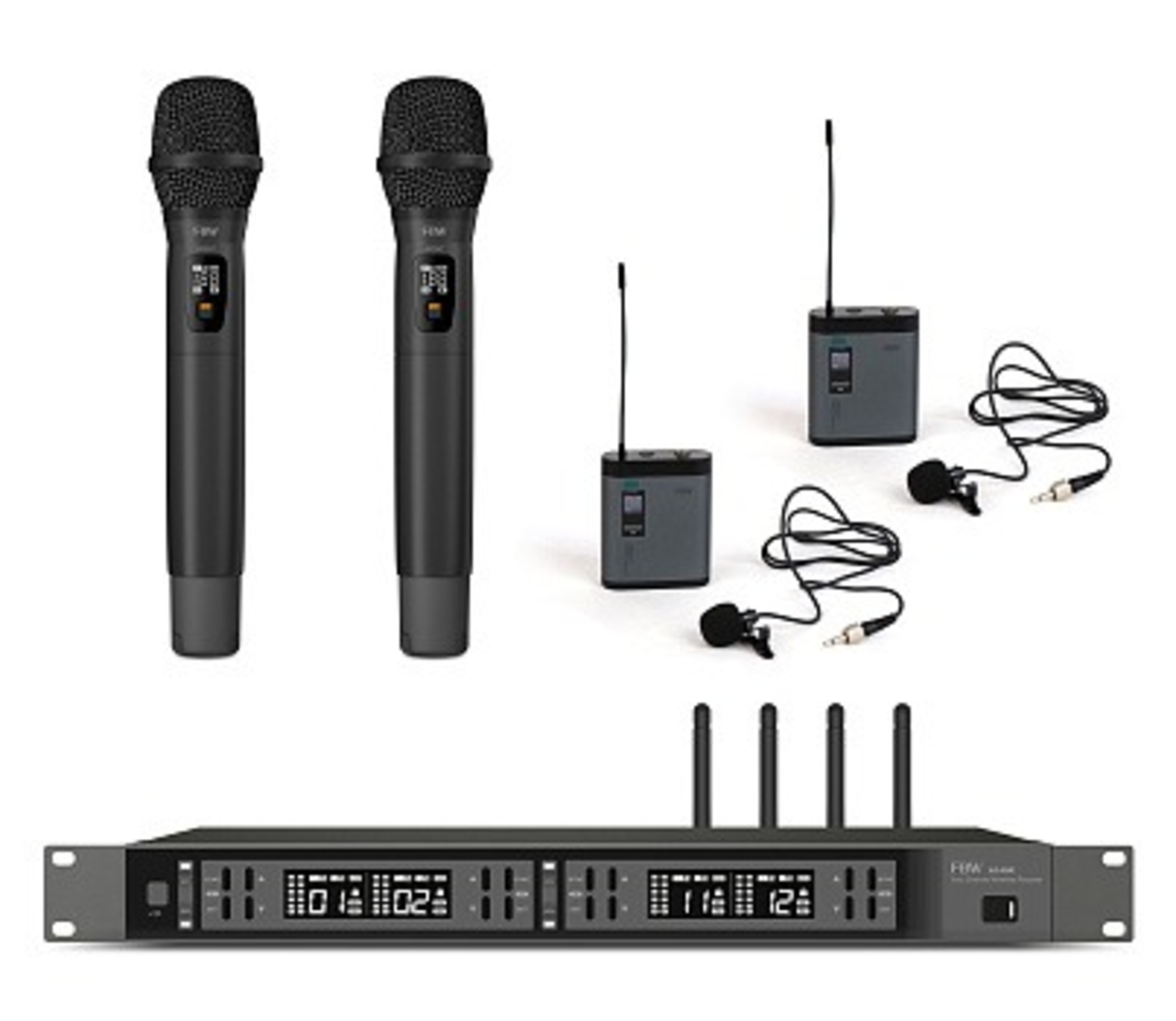 Приемники и передатчики FBW A4-22MIX1  (в комплекте 2шт A100BT, 2шт A101HT и A140R) приемники и передатчики fbw a2s vocal в комплекте a20r и 2шт a100ht