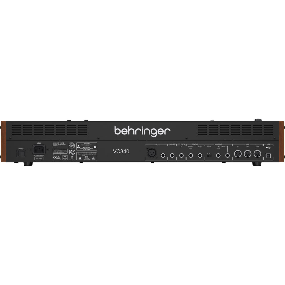 Синтезаторы Behringer VOCODER VC340, цвет черный/коричневый - фото 2