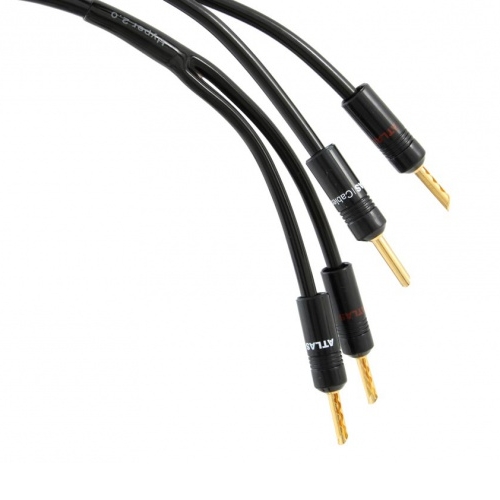 Кабели акустические с разъёмами Atlas Hyper 2.0 cable 3.0m (banana-banana) кабели для наушников atlas zeno metik 6 3mm push pull 1 2 1 50m