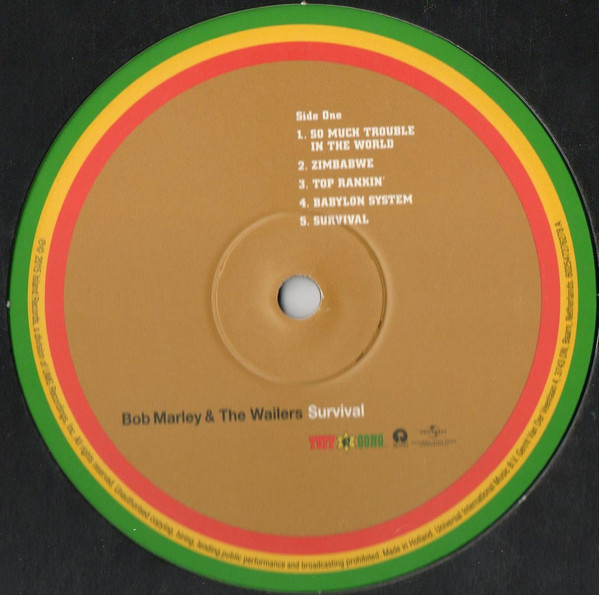 Другие UME (USM) Bob Marley & The Wailers, Survival (2015 LP) - фото 4