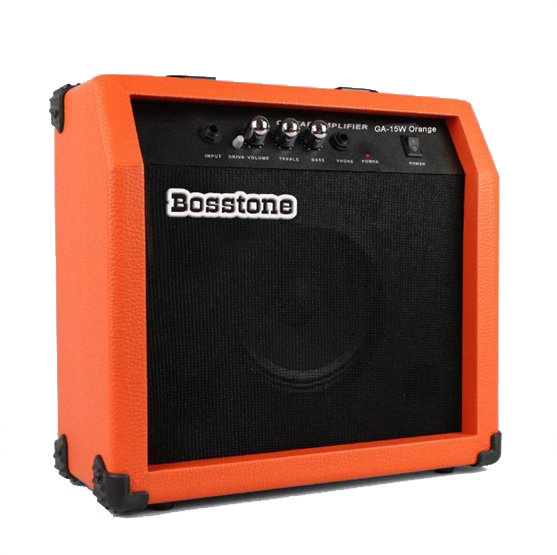 Гитарные комбо Bosstone GA-15W Orange 9 шт гитарные латунные вставки для ладов radian 7 25 9 5 10 12 14 15 16 17 20 radius fingerboard fret press caul insert for acoustic electric guitar electric bass