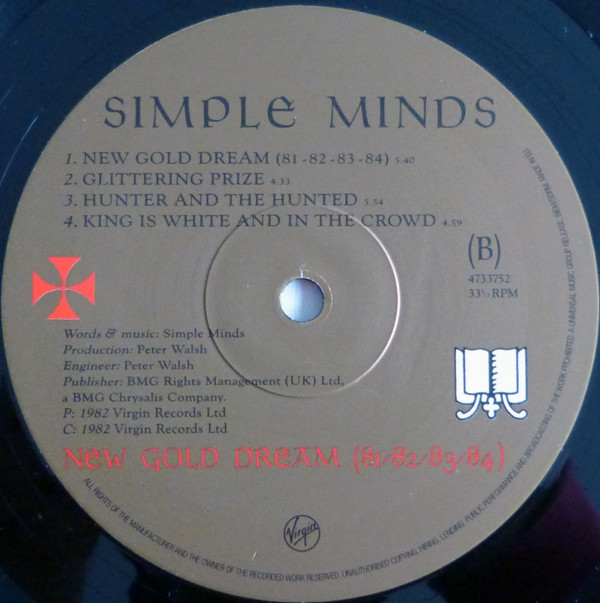 Рок UMC/Mercury UK Simple Minds, New Gold Dream (81-82-83-84) - фото 2