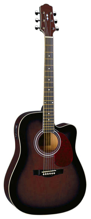 Акустические гитары Naranda DG220CE-WRS гитара акустическая дерево 97см с вырезом